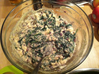 spinach, kale, and feta tart 4