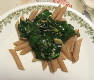 Collards over Pasta