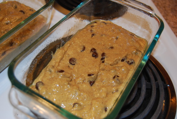 Pumpkin bread batter