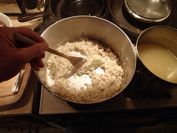 Risotto stirring