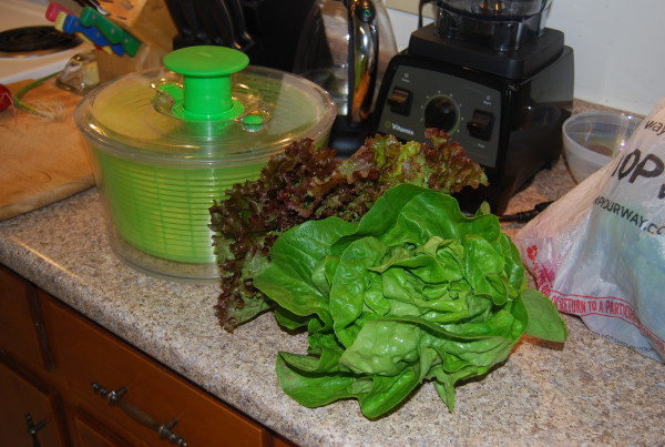 Two Lettuces and a Salad Spinner