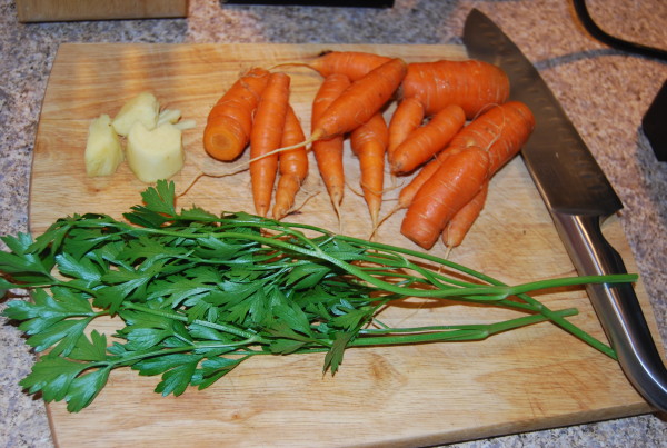 Carrot Ginger and Parsley