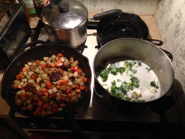 Vegetable Curry, Multi-tasking