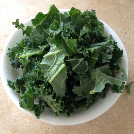 Kale on Eggs, Bowlful of Kale