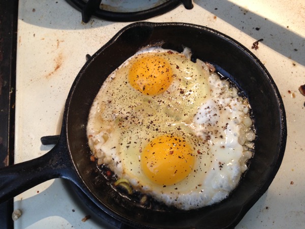 Kale on Eggs, Eggs