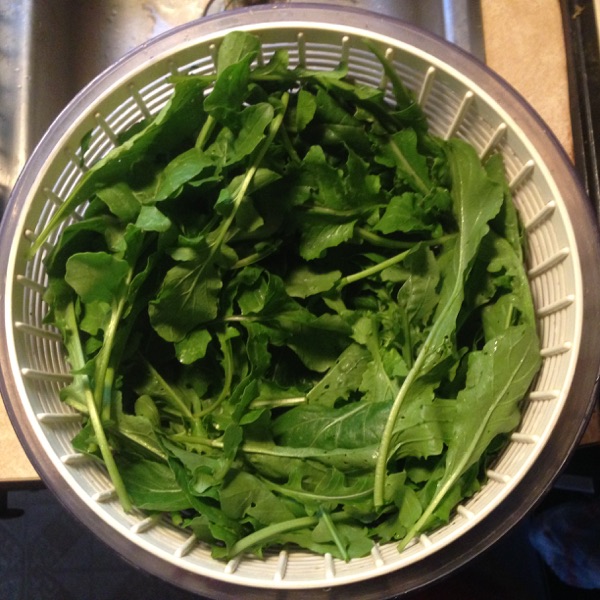 $6 Arugula Salad, Spinner